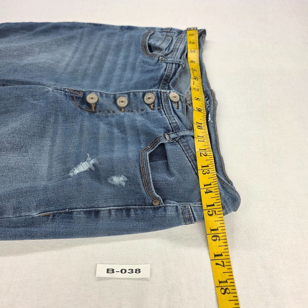 Wallflower Flirty Curvy High Rise Button Fly Flare Denim Distressed Faded Jeans - Picture 10 of 16